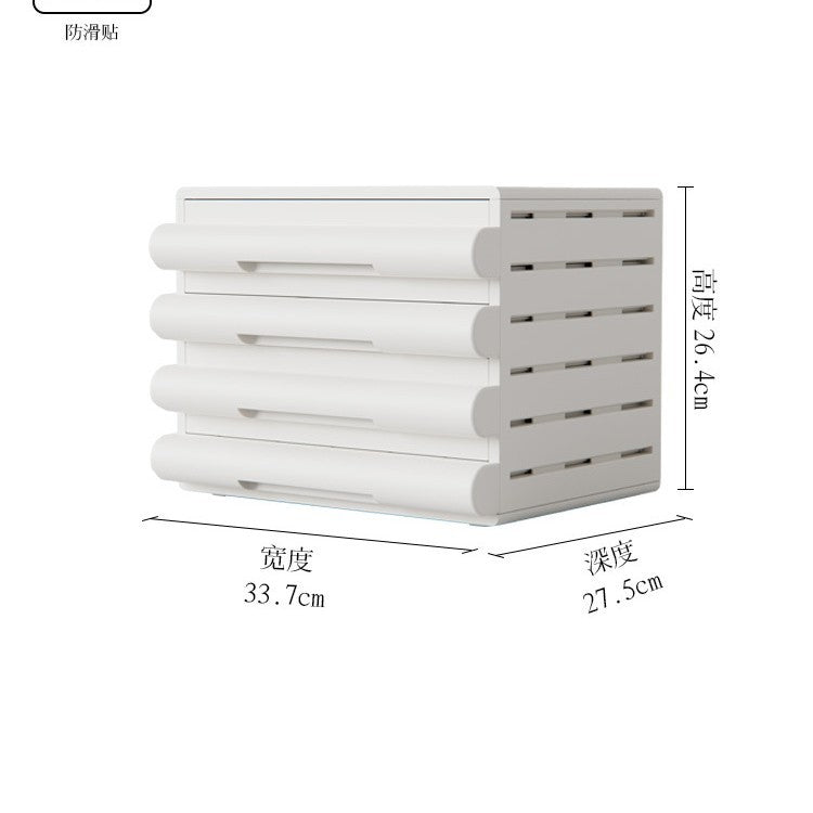 Drawer type multi-layer document storage with wheel removable desktop stationery storage box multifunctional office rack