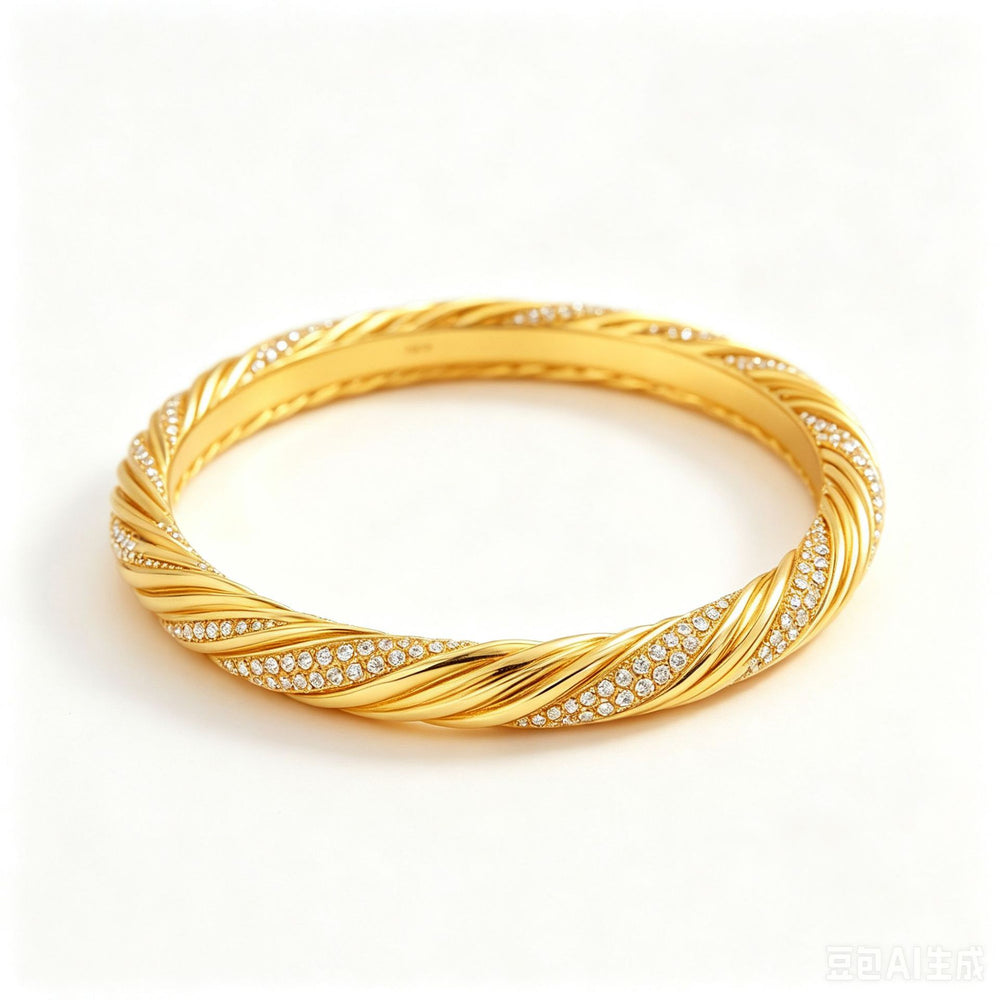 Ancient method cable stitch twisted diamond bracelet accessible luxury golden wrapped cable stitch hand middle eastern women's easiest for match gold-plated bracelet