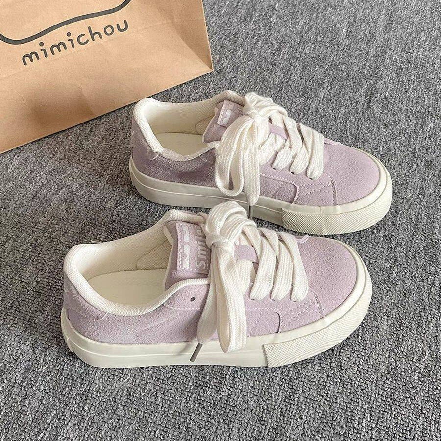 Versatile white sneakers - soft sole, women's style, 2026 new spring/autumn collection, thick sole casual bread shoes, trendy student footwear