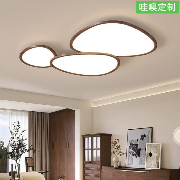 [Wow] Ceiling lamp antique geometric new simple new Chinese retro ultra-thin eye protection master bedroom living room lamp