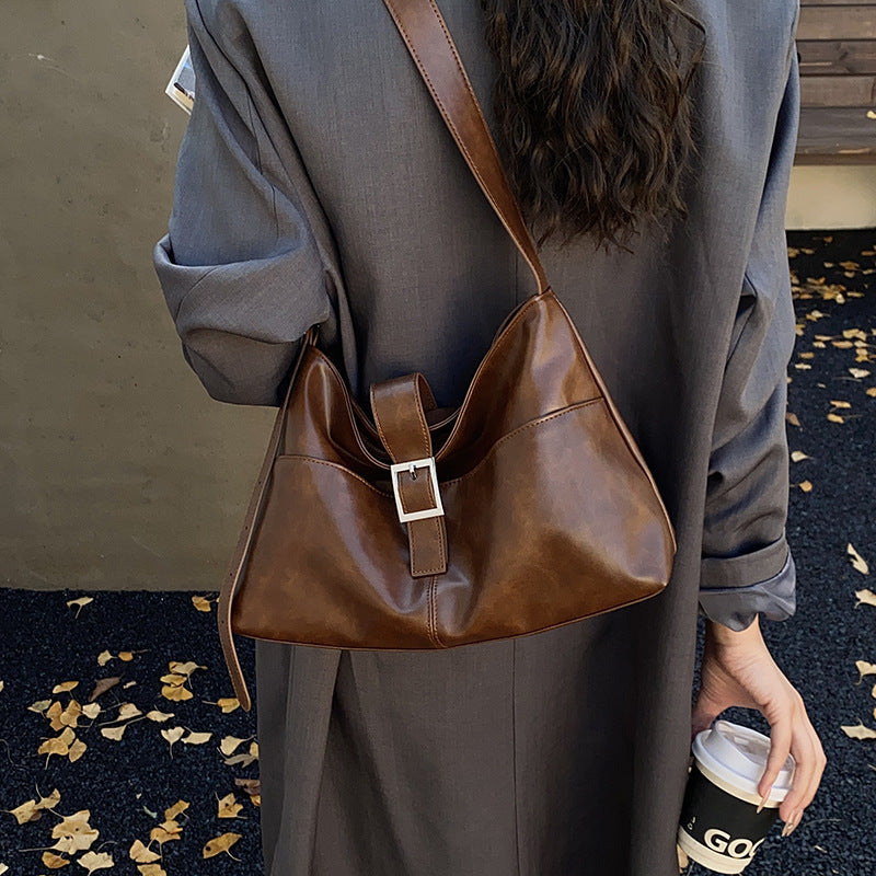 2025 retro winter new arrival casual korean style underarm bag large capacity commuter tote bag versatile high-quality shoulder bag