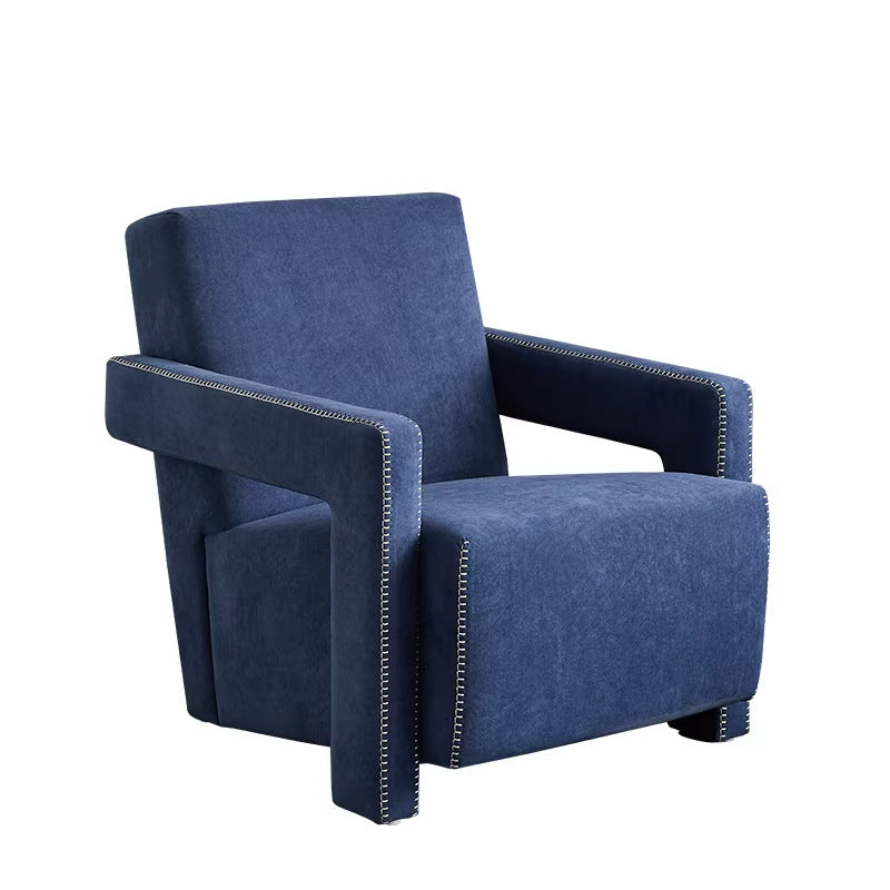 Designer ulder single sofa chair - artistic, comfortable fabric armchair for home living room - sturdy and durable