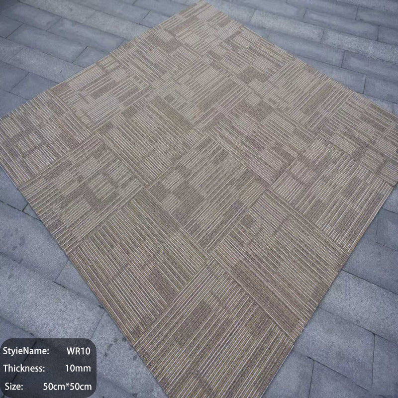 Extra thick commercial carpet for office use - large area, wear-resistant, quiet, square interlocking tiles for office buildings and conference rooms