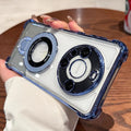 Four-corner anti-fall airbag suitable for huawei mate80pro mobile phone case magnetic holder p80 protective cover magic7 new