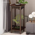 Pothos solid wood flower stand living room bedroom coffee table for homemovable small table sofa side table side cabinet extremely narrow coffee table stand