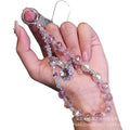 New arrival crystal pearl crystal lanyard beaded mobile phone hanging chain wholesale dream rabbit rhinestone pendant foreign trade cross-border