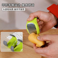 Stainless steel ginger grater multifunctional vegetable slicer fruit garlic masher kitchen home creative handheld grater