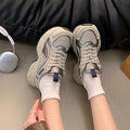 Thick soledad shoes women's 2025autumnew arrivaleasiest for matchheight increasingcasualsneakersfashion show feet small women's shoes
