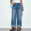 new arrivals: plus-size women's fashion - american y2k high-waisted wide-leg jeans for , , and european & american markets
