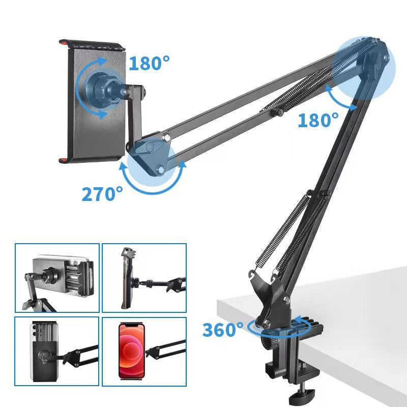 Bedside headboard desktop lazy bracket - phone & tablet arm support - dorm room perfect for live streaming & binge-watching