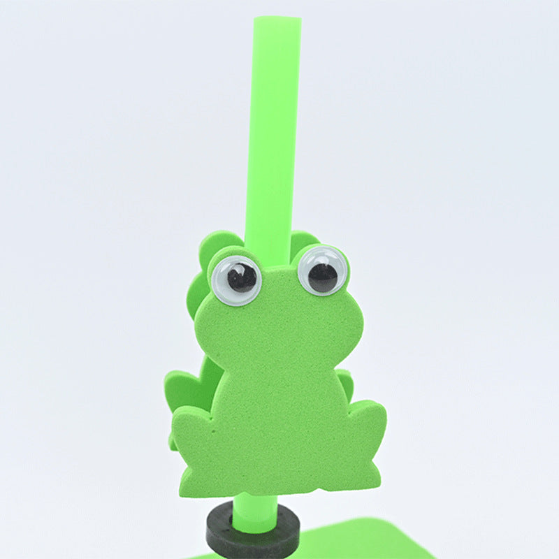 Leaping Frog, Elastic Frog Science Small Experimental Science Small Production Handmade DIY Puzzle Teaching Utensils Materials