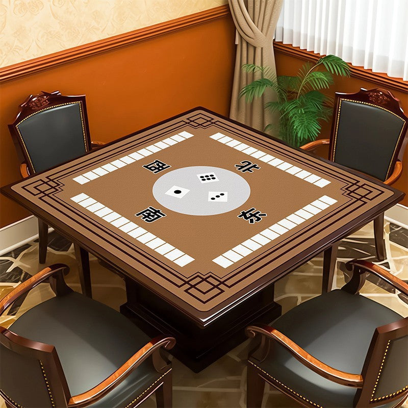 Square mahjong table mat - absorbent, non-slip, and silent - ideal for mahjong parlors, poker rooms, and gaming tables - also suitable as a dining table mat