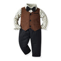 Kids suit suit handsome boy flower boy vest dress baby boy first birthday birthday medium large child suit spring clothing