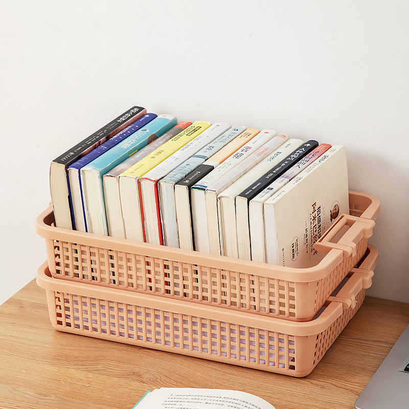 Cabinet Office Book Storage Box Plastic Japanese A4 File Storage Box Desktop Sundries Stationery Storage Basket