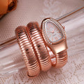 Honghong cross-border snake-shaped watch women's fashion bracelet watch creative hip hop quartz watch stylish bracelet watch wholesale