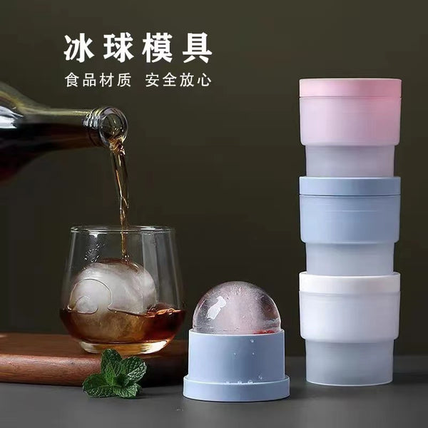 Food Grade Big Ice Hockey Ice Maker Mould Whiskey Frozen Ice Cube Model of Spherical Ice Lattice Silicone Artifact Household