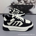 2026 spring new arrival: versatile plus-size men's athletic casual shoes - lightweight, durable, breathable white sneakers, trendy footwear for men