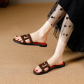 2025 new fashion women's summer non-slip round toe flat shoes for outdoor and indoor wear