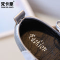 Vancahao kids' leather shoes -  autumn new collection - korean style sweet bow princess flats for little girls