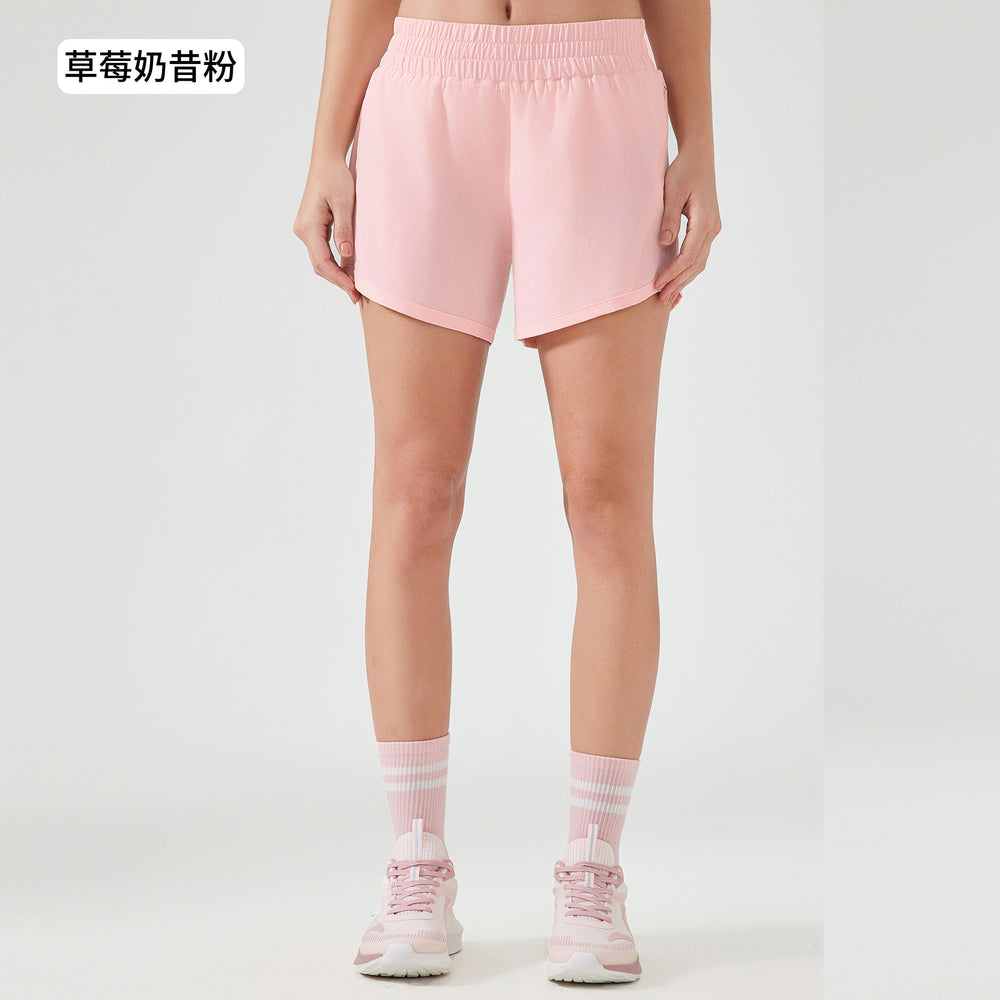 Summer new ice silk quick-dry sports shorts women's loose breathable yoga pants outdoor running fitness shorts d25003