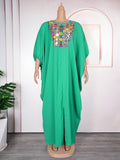 Southeast asia cross-border  sequin appliqué dress african  women's plus size loose robe