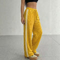european and american ins style leopard print patchwork wide-leg pants - high waist, loose fit, trendy brand, slimming, casual straight leg