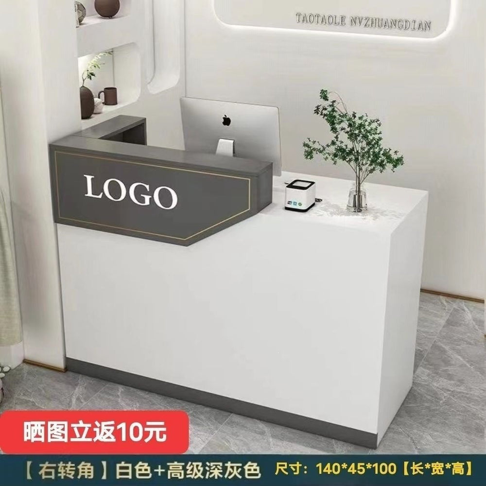 Minimalist modern cashier counter clothing store bar table checkout desk small counter beauty salon front desk bar table