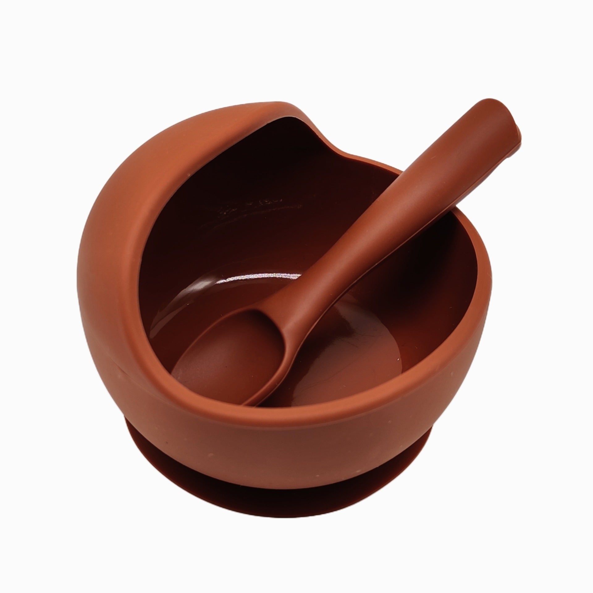 Cross-border supply Children's silicone dinner plates Eating complementary food bowls Anti-drop suction cups Feeding tableware Forks and spoons Silicone bowl sets