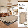 Removable and washable carpet living room frenchretro double layer machine washable sound insulation mat medieval style easy-care bedroom bedside blanket