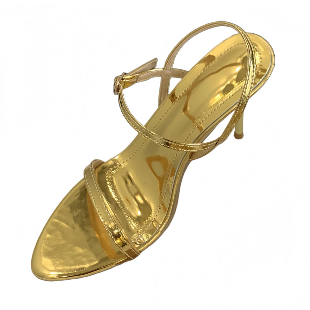 Summernew arrival one-piece buckle sexyeasiest for match stiletto sandals open toe rubber bottom abrasion resistantfashionelegant pointed toe