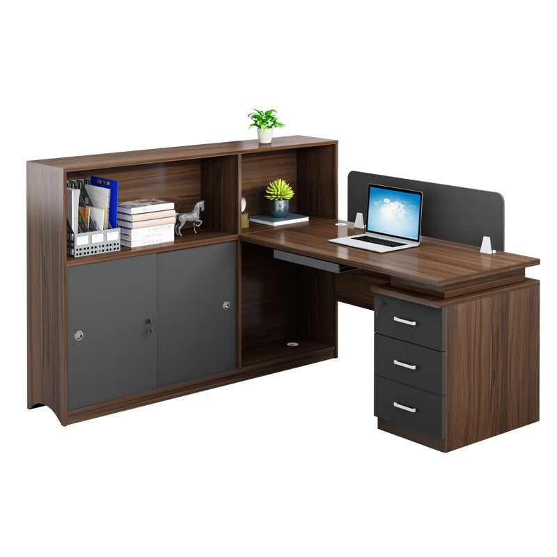 Saint li screen desk chair financial table workstation card slot casual modern staff computer desk