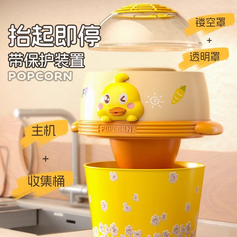 Play house real cooking utensils automatic popcorn machine cooking independent hands-on family interactive artificial kitchen toys