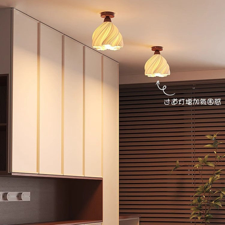 Walnut French cream B & B entrance entrance corridor aisle light eye protection balcony ceiling light medieval romantic light