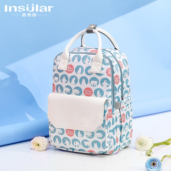 Yinxiuli Fashion Waterproof Multifunctional Shoulder Portable Mommy Bag Large Capacity Backpack Mommy Bag Maternity Bag Cross-border