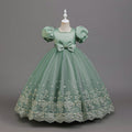 export girls' dress - lace & mesh panel, mid-to-large size, ready-to-ship, dropshipping available