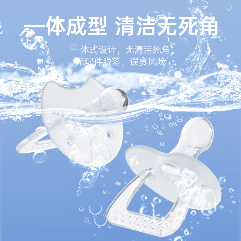 English card breastfeeding feeding full silicone pacifier thumb type nipple type infant and toddler, sleeping pacifier