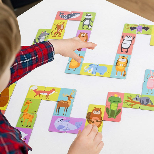 Cross-border export  popular children's early education animal cognition puzzle children's cognition card puzzle puzzle knowledge card
