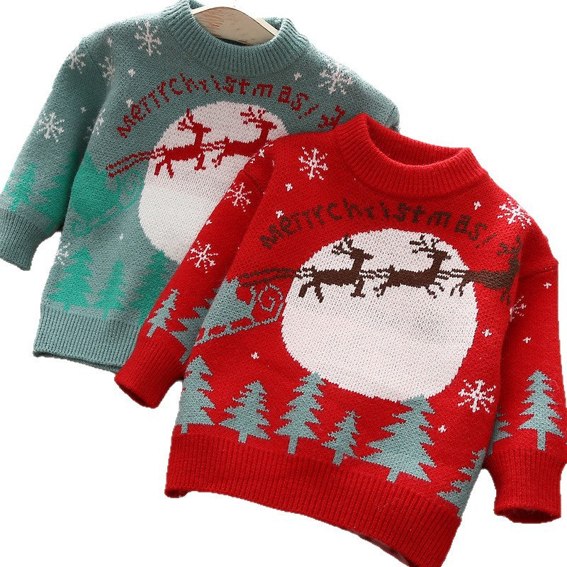 New arrivalkids sweater autumn wintergirl knitting shirt boys sweater children's heattech round neck bottom shirt wholesale