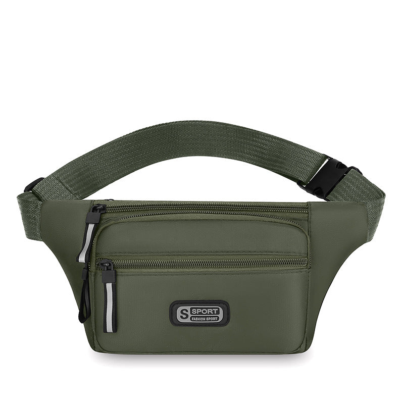New multi-functional men's and women's sports fanny pack portable cashier business chest bag commuting simple shoulder messenger bag