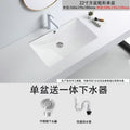 Hotel style ceramic undercounter wash basin small size square round balcony wash basin bathroom basin single basin