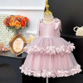summer girls' dress - stylish mesh floral hem party dress - princess tutu - clearance sale (limited sizes available)