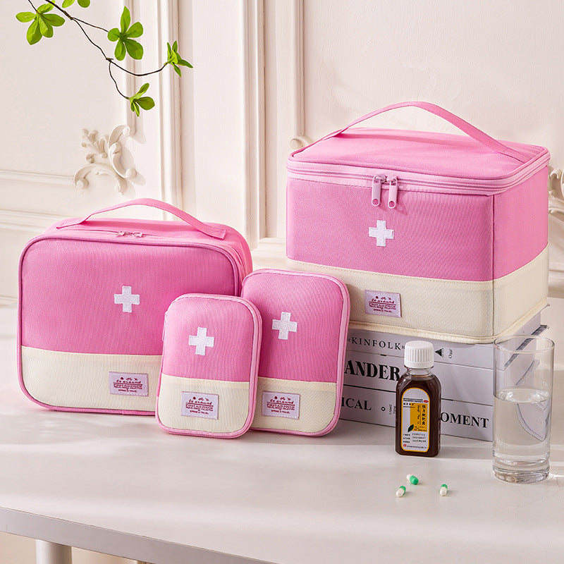 Customized household large-capacity medical box foldable drug storage bag emergency portable medical bag travel first aid bag