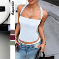fashiony2k hot girl suspender tube top vest women's tops women's clothing  summer  independent station