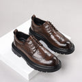 Genuine leather new men's brogue carved leather shoes - casual, business, versatile, stylish, wedding, and groom's shoes