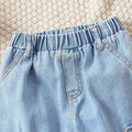 hot-selling girls' workwear denim washed pants exclusively for cross-border supply