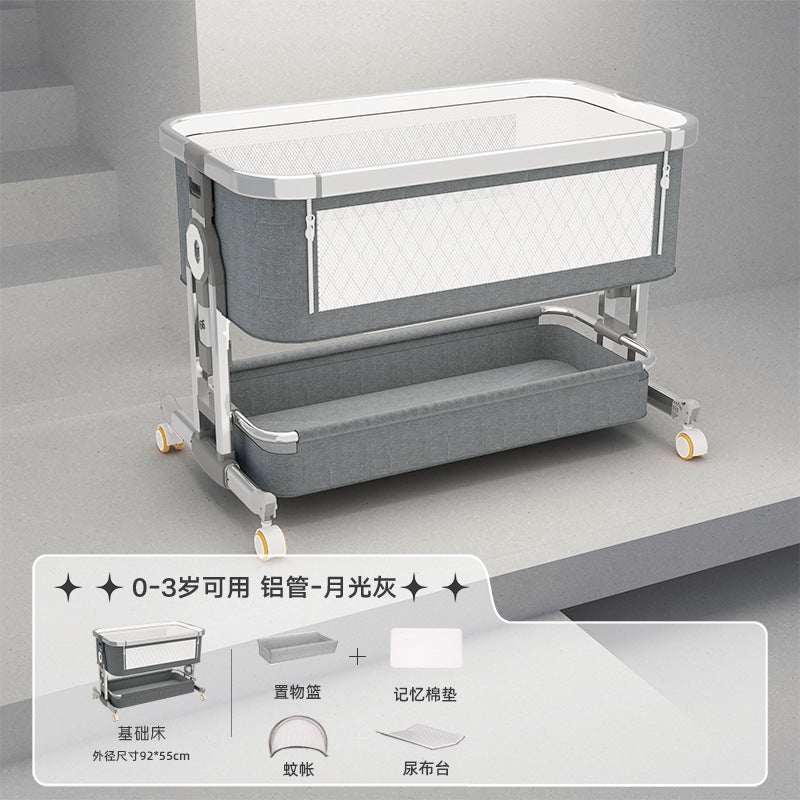 Baby crib - portable, foldable, multi-functional bassinet - newborn & toddler convertible bed
