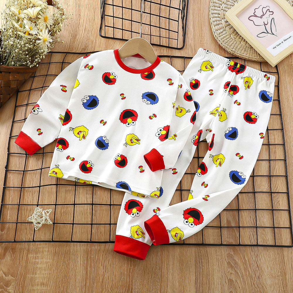 Wholesale new autumn children's home wear: kids' cotton underwear sets, baby thermal underwear, and infant pajamas