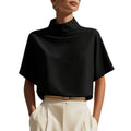 european and american style women's summer new chinese style stand collar shirt - unique design, commuter chic blouse