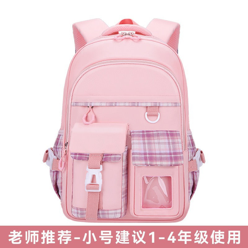 New lightweight school backpack for elementary school students - perfect for girls in grades 1-6. designed for children's spinal protection and reduced burden