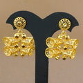 Middle eastern exaggerated four-piece tie set with african-inspired earrings, rings, bracelets, and necklaces for bridal weddings
